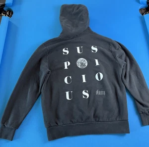 SUSPICIOUS ANTWERP TOMORROWLAND THE SPIELPLATZ BAUMWOLLE GRAU HOODIE GR. LG SELTEN - Bild 1 von 3