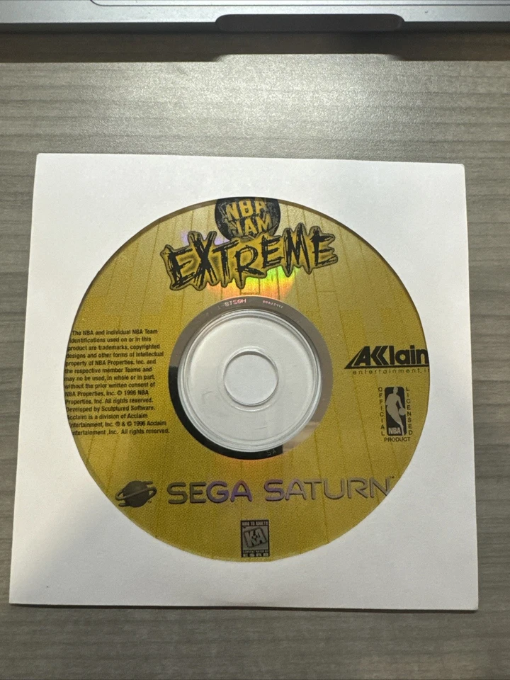 NBA Jam Extreme (Sega Saturn, 1996) Cleaned/Tested - Image 1 of 1