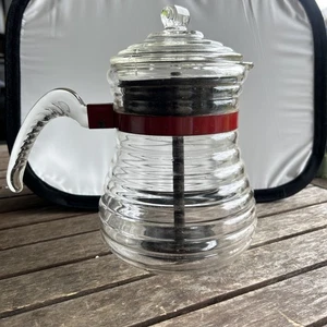 McKee Range Tec, Beehive Glass Coffee Maker, Percolator Red Band Stovetop VTG - Picture 1 of 11
