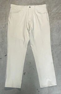 FootJoy 5-Pocket Performance Golf Pants Men's Beige/Stone Sz 34x30 - Picture 1 of 9