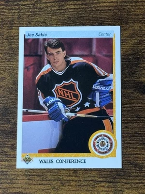 1991-92 Wales Conference/ Avalanche Joe Sakic Upper Deck ALL STAR GAME #490 - Image 1 of 2