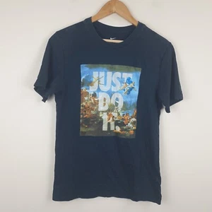 Nike T Shirt Herren Small Schwarz Große Grafik Just Do It Baumwolle Kurzarm - Bild 1 von 10