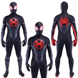 Verbesserter Miles Morales Spiderman Overall Rüstung Anzug Kostüm Cosplay Halloween - Bild 1 von 19