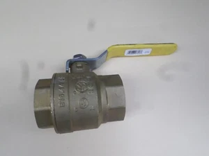 Mueller Valvola a sfera in ottone 1-1/2" porta completa con femmina filettata NPT 600 WOG - Foto 1 di 9