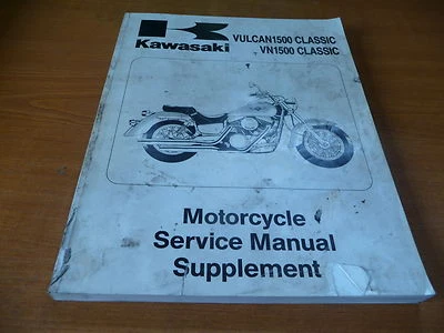 Kawasaki VN 1500 Classic Motorcycle Service Manual 99924-1191-51 - Image 1 of 2
