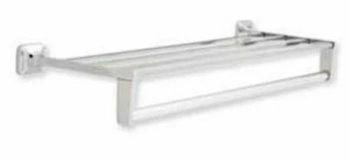 1458B Commercial 24" Towel Shelf w Support Plate Chrome Finish By Franklin Brass - Image 1 of 1