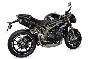 Speed Triple 1050 Auspuff SP Diabolus schwarz rund XLS Carbon Outlet 2011-2015 - Bild 1 von 8