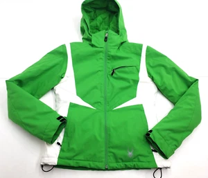 Spyder Ski Snowboard Jacket Womens Size Size 6 Green White - Picture 1 of 4