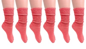 Lightweight Slouch Socks for Women Extra Thin Socks 6 PAIRS Size 9-11 - Picture 1 of 44