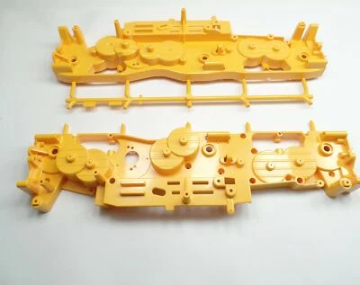 Tamiya 1:24 G6-01 Volvo A60H Hauler 19006797 D-Parts Chassis Yellow TKH® - Image 1 of 2