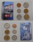 Dänemark / Denmark KMS Kursmünzensatz 2008-2022 im Blister unz.