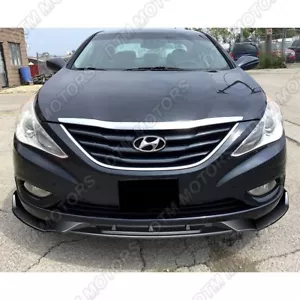 For 2011-2014 Hyundai Sonata STP-Style Painted Black Front Bumper Spoiler Lip - Bild 1 von 5