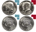 1971 P & D Kennedy Half dollar in Us Mint Cello 2 Coin Set - B2