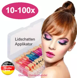 Lidschatten Applikator Augen Make-Up Augenbrauen Pinsel Schwamm Pad doppelend💄 - Bild 1 von 7