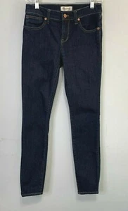 Madewell Women’s Dark Wash Skinny Skinny Jeans Style E2570 28.5" Inseam Size 26 - Picture 1 of 12