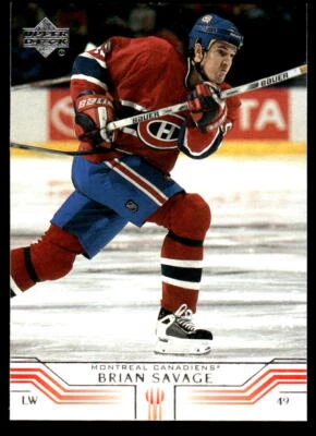 2001-02 Upper Deck #94 Brian Savage Montreal Canadiens Hockey Card - Image 1 of 2