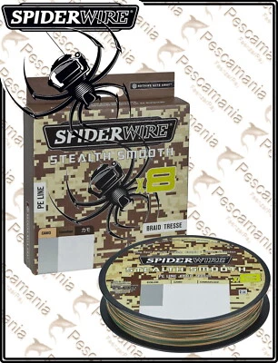 Trecciato Spiderwire Stealth Smooth 8 Camo multifibra 165 Yards - 150mt - Immagine 1 di 3