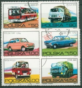 Polonia 1973 vehículos sellados 2290/95 - Imagen 1 de 1