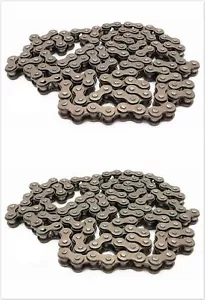 2 Pcs 415# Chains for 49cc 50cc 66cc 80cc Engine Motorized Bicycle Bike - Picture 1 of 1