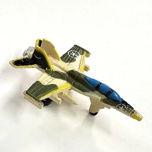 Vtg Micro Machines Plane F-18 Hornet Mini Military Jet Airplane Camo Galoob 1987 - Picture 1 of 9