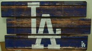 LOS ANGELES DODGERS LOGO WOOD SIGN 14"X25'' BRAND NEW WINCRAFT 👀 - Picture 1 of 1