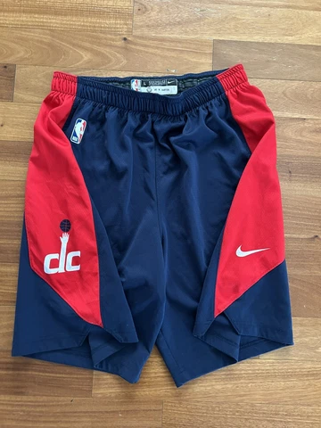 Washington Wizards Nike Dri Fit Shorts Men's Large Red/Navy Team Player Issued Cover