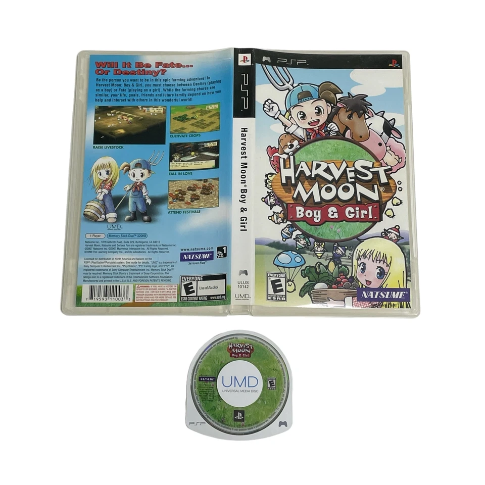 Videojuego portátil Harvest Moon Boy & Girl Sony Playstation PSP Foto 1 de 1