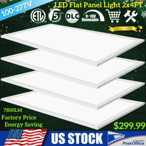 2x4 LED Panel Light,5000K,Daylight White Ceiling Flat Panel 4 Pack,100-277V AC - Picture 1 of 12