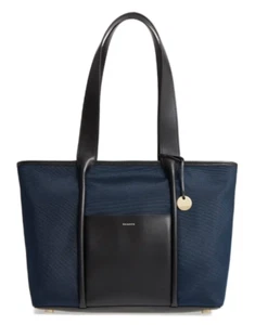 Skagen Navy Lisabet Canvas Tote Handbag V3402 - Picture 1 of 5