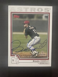2004 Topps Traded #T165 Brooks Conrad Houston Astros Signed Card Autographed