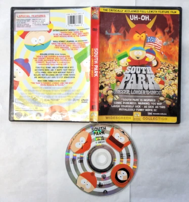 DVD South Park Bigger, Louder & Uncut Movie (Cleaned /teste) Adult Cartoon - Image 1 of 4