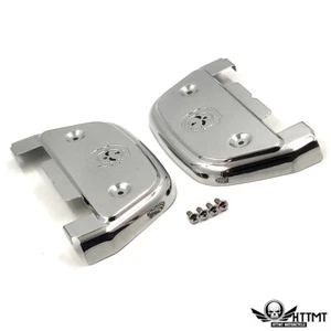 Cubierta de estribo de pasajero Gear Skull para Harley Touring Softail Dyna - Imagen 1 de 10