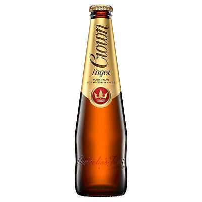 Crown Lager Beer Case 24 X 375mL Bottles • 39.70$