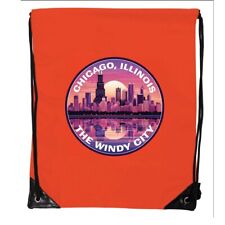 Chicago Illinois B Souvenir Cinch Bag With Drawstring Backpack