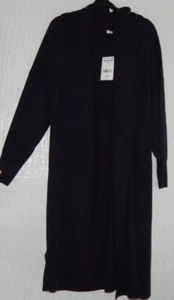 NEXT SIZE XXL NAVY LONG SHAWL COLLAR EDGE TO EDGE CARDIGAN, TIE BELT NWT - Picture 1 of 6