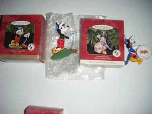 2 - 1997 HALLMARK Keepsake Ornament Mickey's Long Shot & Bandleader Mickey Mouse - Picture 1 of 1