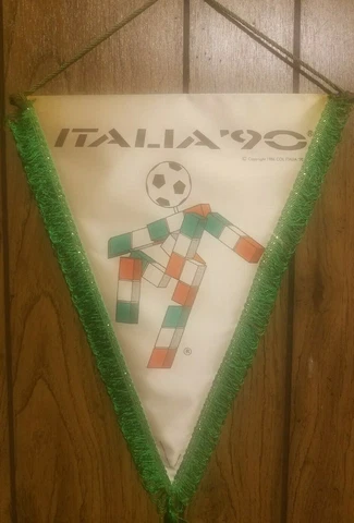 vintage Italia 90 flag banner World Cup protective cover 17 inches long Italy Cover