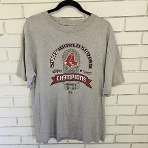 Majestic Boston Red Sox 2007 World Series Champs T-Shirt MLB Authentic grau LG - Bild 1 von 7