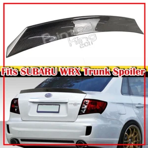 Carbon Fiber 08-14 Fits SUBARU WRX Impreza 3rd 4D Sedan Trunk Spoiler X Type  - Bild 1 von 4