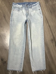 Old Navy Damen O.G. Loose High Rise Jeans Message Clean Wash Größe 4 - Bild 1 von 5