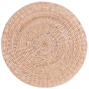 40cm Cushion Round Straw Weave Handmade Pillow Floor Yoga Chair Mat K9N6 - Picture 1 of 10