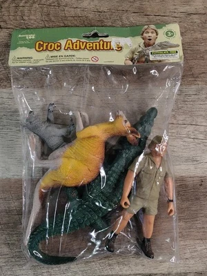 Croc Adventures Steve Irwin Action Figure Set Of 4  Koala Kangaroo Crocodile  - Image 1 of 4