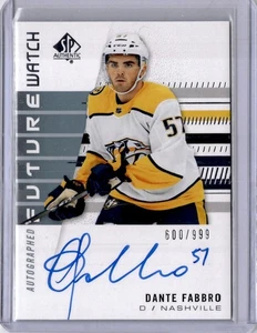 Reloj Dante Fabbro Future Automático 600/999 #179 2019-20 SP Auténtico RC Predators - Imagen 1 de 2