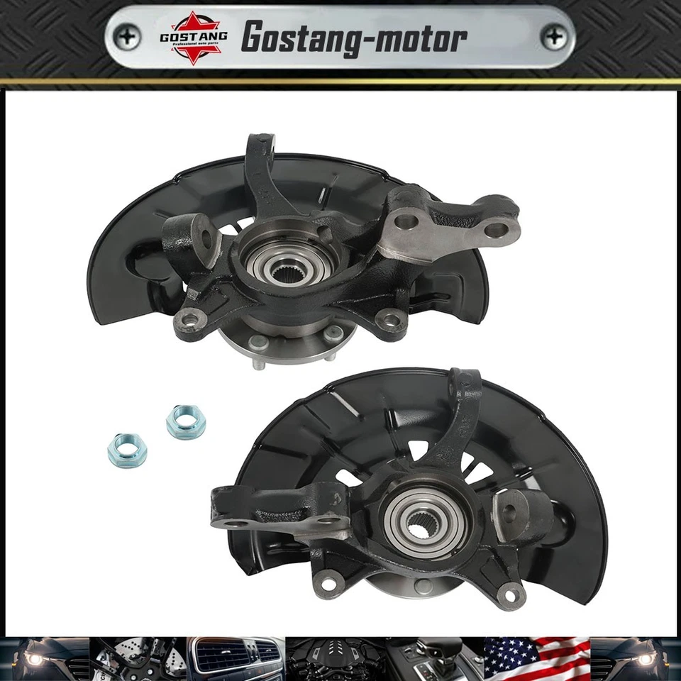 For Toyota Camry 2007 2008-2011 Pair Front Steering Knuckle & Wheel Hub Bearing - Изображение 1 из 4