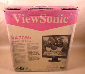 VA705B ViewSonic 17" LED Monitor Response Time 5ms D-Sub Res 1280 x 1024 - Picture 1 of 4