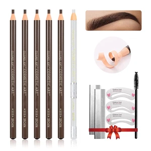 Waterproof Eye-Brow Pen-Cil Set, Pull Cord Peel-Off Eyebrow Pencil Microblading - Picture 1 of 12