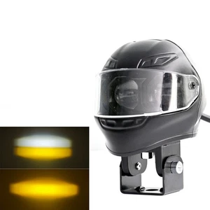 12v Motorcycle LED Head Light Hi/Low beam Driving Lamp Fog Light Spotlight - Picture 1 of 7