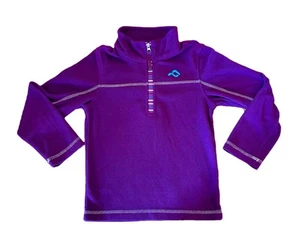 Jupa Kids Girls Boys Purple 1/4 Zip Fleece / Mid Layer Pullover Size Medium/6-7 - Picture 1 of 5