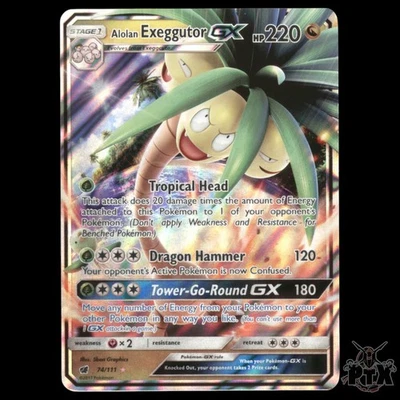 Alolan Exeggutor GX #74/111 Crimson Invasion NM/Near Mint Pokemon 2017 - Image 1 of 3