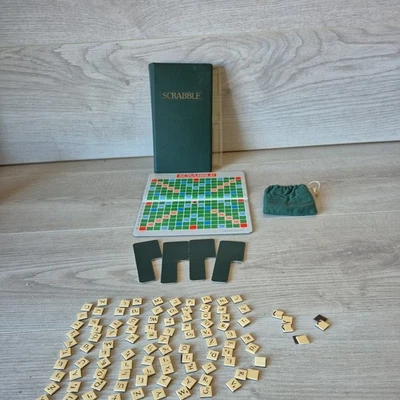 SCRABBLE Travel Pocket Vintage 1988 Edition Magnetic Tiles Missing 3 tiles - Image 1 of 4
